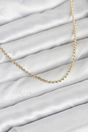 Ethab Giyim Cm 14K Gold Renk Top Zincirli Model 60 Cm Kadın Kolye 5886 - Glst1458-8928
