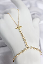 Evimdeyokyok Gold Renk Pirinç Zirkon Taşlı Göz Model Şahmeran Tj-Sn779