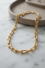 Evimdeyokyok Gold Renk Pirinç Tifani Model Kadın Kolye Tj-Bko11153
