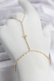 Evimdeyokyok Gold Renk Pirinç Zirkon Taşlı Yıldız Model Şahmeran Tj-Sn789