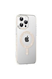 Ethab Ticaret Glb-Stl41414 Joko İphone 15 Pro Move Taşlı Magsafe Kapak - Pembe
