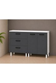 Visasconcept Üç Çekmeceli 140 Cm Çok Amaçlı Dolap