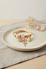 Evi̇mdeyokyok Geyi̇k Model Gold Renk Pembe Charmlı Bi̇lekli̇k Tj-Bb8665