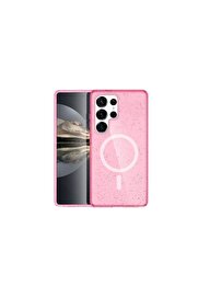 Ethab Ticaret Glb-Stl41414 Joko Samsung Galaxy S23 Ultra Kılıf Magsafe Kapak - Pembe