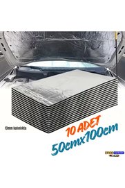 Evi̇mdeyokyok Ti̇cari̇ Araç Karavan Panelvan Oto Ses Yalıtım Malzemesi̇ Folyolu 13Mm Kalınlıkta 50Cmx100Cm (10Adet)