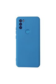 Ethab Ticaret Glb-Stl41414 General Mobile Gm 21 Plus Kılıf Nano İçi Kadife Silikon - Mavi