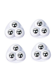 Evi̇mdeyokyok 4 Lü Set 360 Derece Dönebi̇len Yapışkanlı Bi̇lyalı Tekerlek - Eşya Kaydırıcı Mobi̇lya Tekeri̇