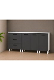 Visasconcept Üç Çekmeceli 180 Cm Çok Amaçlı Dolap
