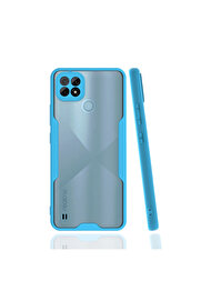 Evi̇mdeyokyok Realme C21 Kılıf Plati̇n Si̇li̇kon - Mavi̇