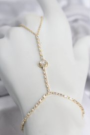 Evimdeyokyok Gold Renk Pirinç Zirkon Taşlı Kalp Model Şahmeran Tj-Sn783