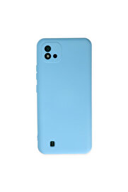 Evi̇mdeyokyok Realme C11 2021 Kılıf Nano İçi̇ Kadi̇fe Si̇li̇kon - Mavi̇
