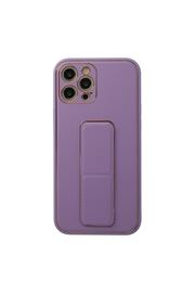 Ethab Ticaret Glb-Stl41414 İphone 12 Pro Kılıf Coco Deri Standlı Kapak - Lila