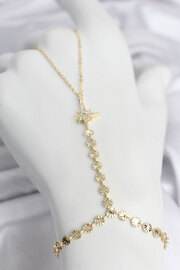 Evimdeyokyok Gold Renk Pirinç Kutup Yıldızı Zirkon Taşlı Şahmeran Tj-Sn787