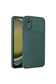 Evi̇mdeyokyok Samsung Galaxy Xcover 7 Kılıf Auto Focus Karbon Kapak - Yeşi̇l
