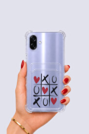 Ethab Giyim Samsung Galaxy A07 Kartlıklı Xoxo Desenli Kılıf