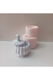 Kalıpcınızburada Mum Kabı Silikon Kalıp - K7054