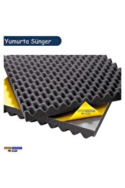 Evi̇mdeyokyok Akusti̇k Yumurta Süngeri̇ Kendi̇nden Bantlı 25 Mm 60 Dns 50X50