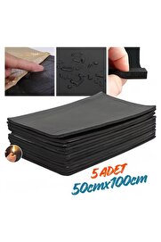 Evi̇mdeyokyok Araç Oto Kaput Kapı Taban Davlumbaz Ses Yalıtım Malzemesi̇ 9Mm Kauçuk 50Cmx100Cm 5Adet