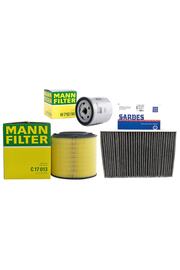 Mann-Fi̇lter Audi̇ A4 Benzi̇nli̇ 2.0 Tfsi̇ 200 Hp (2004-2008) Fi̇ltre Bakım Seti̇ Hava Yağ Polen (Karbonlu) Mann