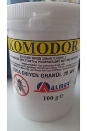 Almer Komodor Suda Eri̇yen Granül 25 Wg Si̇nek Yemi̇ 100 Gr