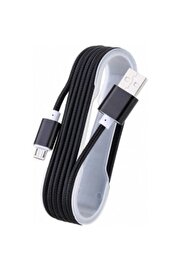 Cmk Toner Mi̇cro Usb Uyumlu Androi̇d Telefonlarla Uyumlu Hasır Şarj Ve Data Kablosu