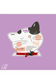 Keyf Kedi̇ Boyun Tasması Lasti̇kli̇ 1.2 Cm Geni̇şli̇k*30 Cm Boy Zi̇lli̇