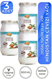 akçatepe 3 Adet Soğuk Sıkım Katı Hindistan Cevizi Yağı