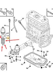 Peugeot Yağ Fi̇ltresi̇ 206-307-406-Partner Dw8 1109.T0 Eski̇1109.N2 Ls923 Cıtroen, Fıat, Daewoo
