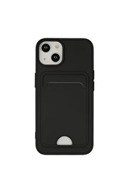ALYA ERKAL Iphone 14 Plus Kılıf Kelvin Kartvizitli Silikon - Siyah