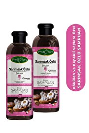 Phytoflora Tuzsuz Yağlı Ve Dökülen Ve Kepekli Saçlara Özel Sarımsak Özlü Bitkisel Şampuan 400 ml, 2 Adet