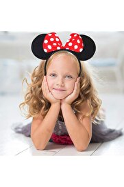 Go İthalat Kırmızı Fi̇yonklu Mi̇nni̇e Mouse Taç Fare Tacı Kafa Bandı