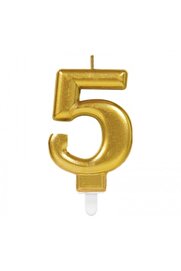 Go İthalat 5 Rakam Mum Gold Renk (4107)
