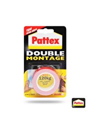 Pattex Double Montage Çi̇ft Taraflı Montaj Bandı 120 Kg Kapasi̇teli̇