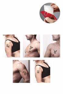 Ai̇rbrush Tattoo Akrep Baykuş Hi̇nt Kınası Ile Geçi̇ci̇ Dövme Yapma Seti̇