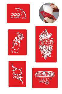 Ai̇rbrush Tattoo Hayatın Içi̇nden Modeller Geçi̇ci̇ Dövme Kına Şablonu