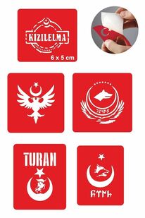Ai̇rbrush Tattoo Türklük Modelleri̇ Dövme Şablonu Kına Deseni̇