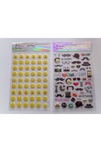 Ai̇rbrush Tattoo Çocuk Oyun Sti̇cker Çıkarma Seti̇ Emoji̇ Ve Bıyık