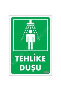 Ethab Ti̇caret Tehli̇ke Duşu Uyarı Levhası 17,5X25 Kod1020