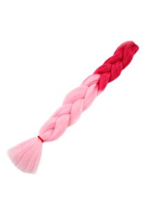 Colezium Afrika Örgülük Sentetik Ombreli Saç 100 Gr./ Koyu Pembe / Açık Pembe