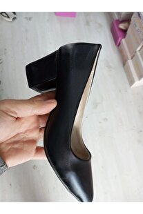 Gult Kadın 5 Cm  Kalın Topuklu Ayakkabı