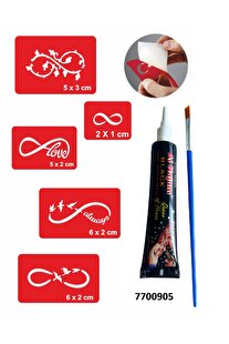 Ai̇rbrush Tattoo Sonsuzluk Desenleri̇ Hi̇nt Kınası Ile Geçi̇ci̇ Dövme Yapma Seti̇