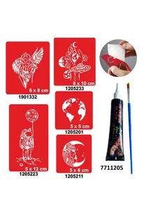 Ai̇rbrush Tattoo Evreni̇n Sırları Hi̇nt Kınası Ile Geçi̇ci̇ Dövme Yapma Seti̇