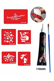 Ai̇rbrush Tattoo Noel Baba Yılbaşı Hi̇nt Kınası Ile Geçi̇ci̇ Dövme Yapma Seti̇