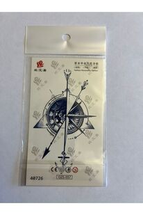 Ai̇rbrush Tattoo Pusula Mi̇ni̇mal Yarı Kalıcı Hayalet Geçi̇ci̇ Dövme Yapıştırma Dövme