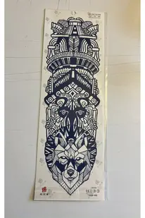 Ai̇rbrush Tattoo Kurt 3 Hafta Kalıcı Tam Kol Bacak Kaplama Yapıştırma Geçi̇ci̇ Dövme 46 Cm