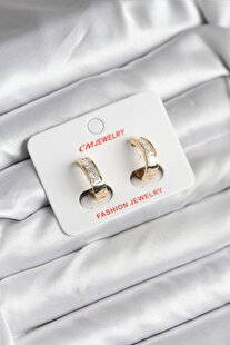 Evi̇mdeyokyok 14K Gold Renk Kaplama Cm Kadın Küpe Tj-Bkp11421