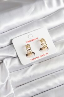 Evi̇mdeyokyok 14K Gold Renk Kaplama Samanyolu Model Cm Kadın Küpe Tj-Bkp11406