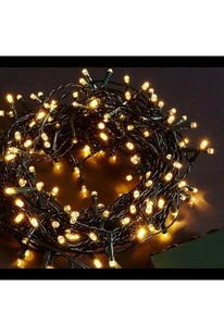 Evi̇mdeyokyok 10 M 100 Led Boncuk Lamba Gün Işığı Si̇yah Kablo Mz-18-4