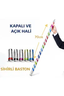 Ethab Ti̇caret Si̇hi̇rli̇ Açılır Baston – Mendi̇lden Bastona İli̇zyon Oyunu (70 Cm)