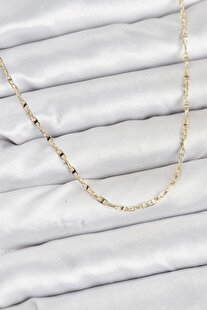 Evi̇mdeyokyok Cm 14K Gold Renk Pi̇ri̇nç Gemi̇ Zi̇nci̇ri̇ Model Kadın Kolye Tj-Bko10918